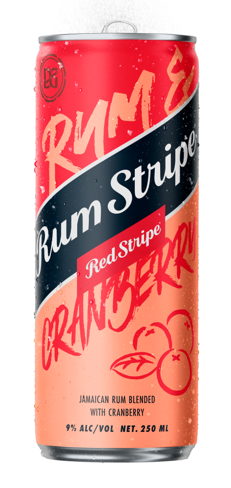 Rum Stripe (250ml) can cranberry